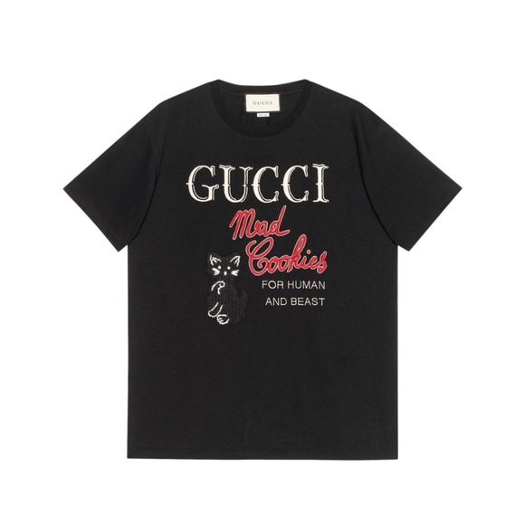 Gucci mad cookies embroidered T-shirt black - Picture 6 of 9